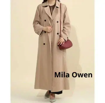 미라오웬 롱 트렌치코트 루즈핏