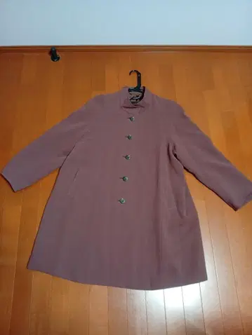 Elegance Fashion 모브 계열 모스 핑크 트렌치 스프링 코트