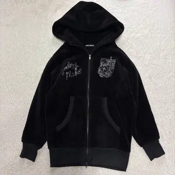 GHOST of HARLEM 스컬 패턴 플리스 후드티 y2k 그런지