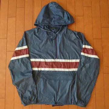 APC 네이비 스트라이프 나일론 자켓