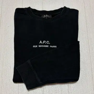 A.P.C. 블랙 크루넥 맨투맨 블랙 사이즈 S