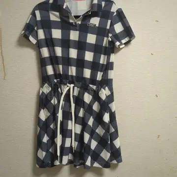 뉴발란스 체크 무늬 폴로 원피스