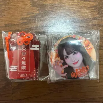 아이돌 캔뱃지와 부적 세트 (작은 곰 마무)