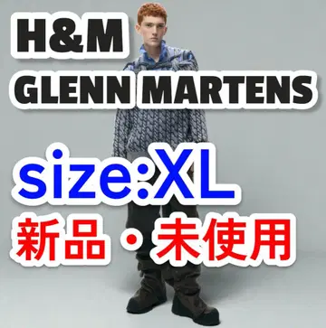 H&M 글렌 마틴스 컷 아웃 케이블 니트 스웨터 XL