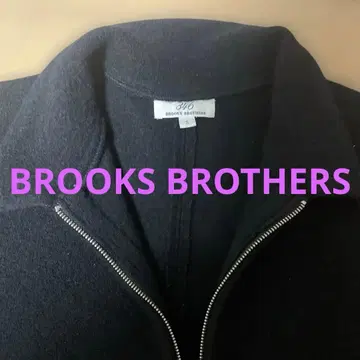 BROOKS BROTHERS 블랙 집업 자켓 울 100%