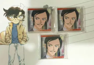 명탐정 코난 플라자 혜택 장면 사진 아크릴 타일 모로후시 타카아키 3점