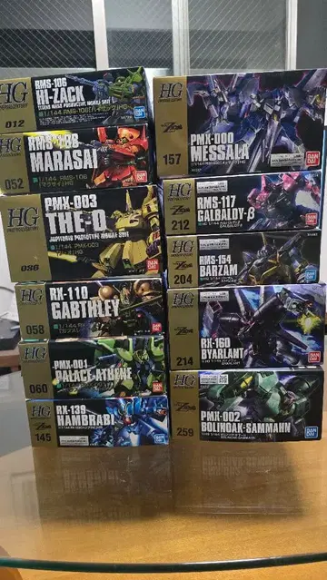 1/144 HG 그리폰 전쟁 티탄즈 연방 건담 프라모델 묶음 판매 11점