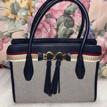 미사용 Kate spade 네이비/베이지 토트백 2way