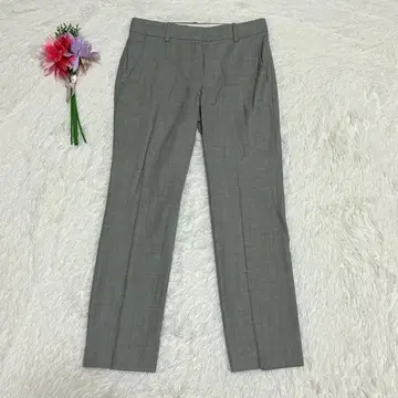 새상품급 띠어리 슬랙스 사이즈0 테이퍼드 그레이 울 스트레치