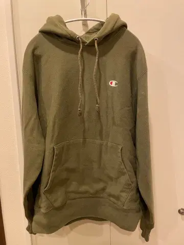 Champion Reverse Weave 후드티 L 브라운