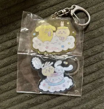 치이카와 산리오 아크릴 키링 토끼 시나몬 폼폼푸딩