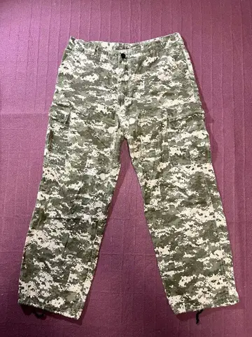 디지털 카모플라주 패턴 카고 팬츠 90s~00s