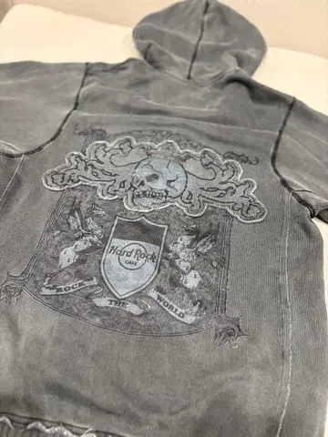 하드 록 카페 후드티 그레이