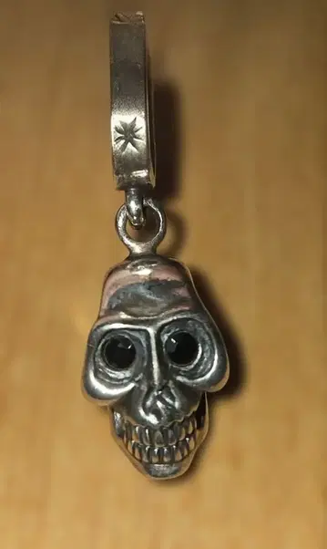 실버 925 스컬 목걸이 탑