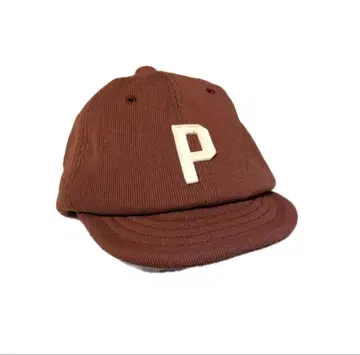 Jackman 브라운 P 로고 야구 모자 프리 사이즈