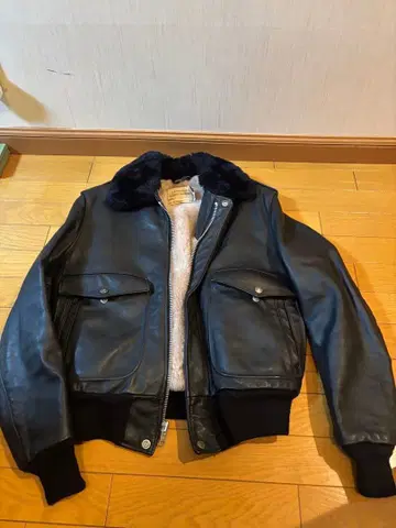 schott 쇼트 가죽 자켓 보아 봄버