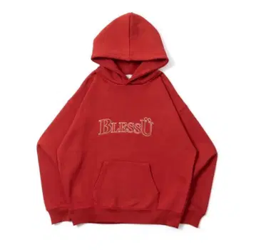 BlessU 빨간색 후드티