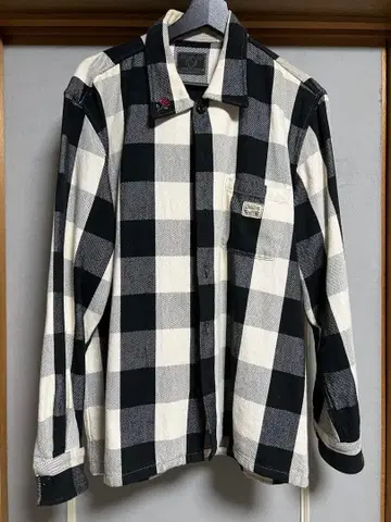 BULLORIGINAL 체크 셔츠 블랙/화이트