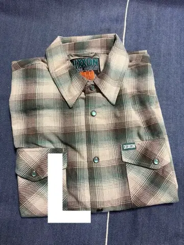 딕슨 DIXXON 플란넬 셔츠 플란넬 셔츠 L 사이즈
