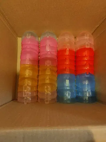 가챠가챠 빈 캡슐 70개 이상 논세퍼레이트 빅 사이즈 멀티컬러 DIY