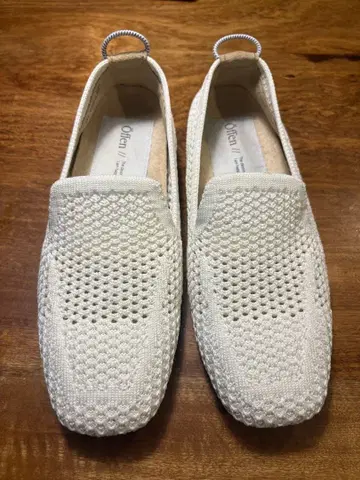 Offen 화이트 메쉬 로퍼 화이트 23.5