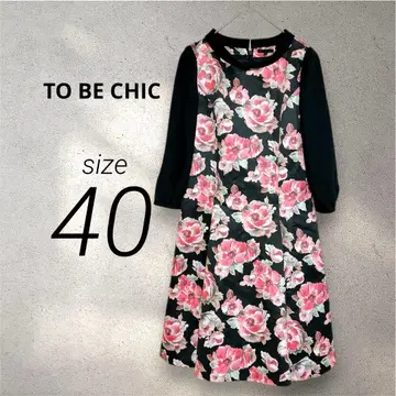 특가 투 비 시크 꽃무늬 7부 소매 A라인 원피스 산요상회 일본제