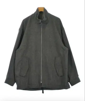 [ 미사용 새상품 ] stein 다크 그레이 오버 사이즈 멜톤 자켓