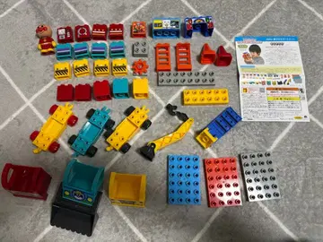 호빵맨 두근두근 탈것 블록 친구들 블록 세트