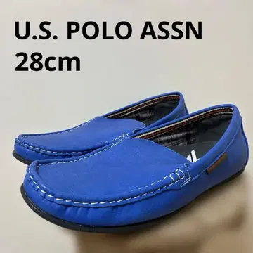 유에스폴로어슨 28cm 모카신 로퍼 신발 파랑 블루 남성용