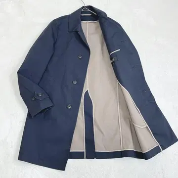 컴시즘 | 남성용 스텐카라 코트 [ M ] 출퇴근 코트 탄탄함 네이비