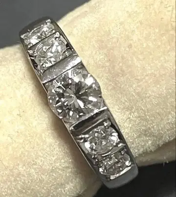 다이아 0.44ct + 0.39ct 플라티나 반지