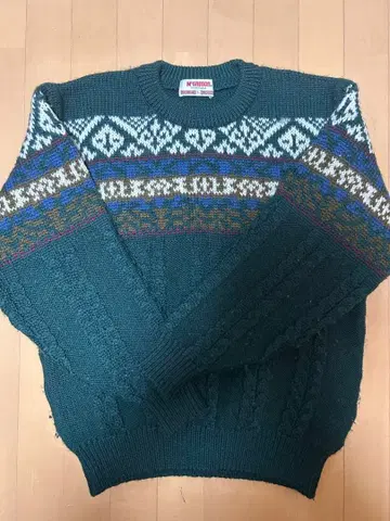 새상품급 90s sMcGREGOR 페어아일 패턴 니트 스웨터