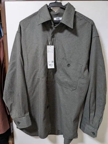 유니클로 U 트윌 워크 오버 사이즈 셔츠 L