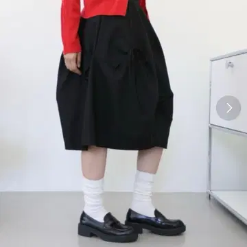 UNE MANSION 러블리 리본 벌룬 스커트