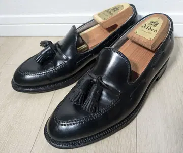 알든 코도반 6.5D 태슬 로퍼 블랙