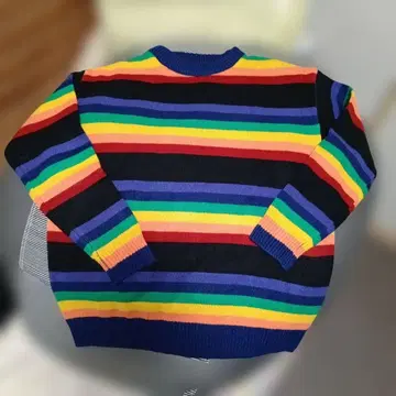 neos addictive design 컬러풀 보더 니트