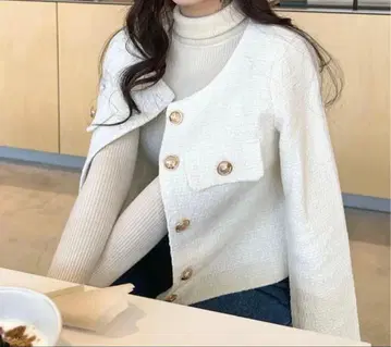 HOLIDAY&HOLIDAY 노카라 트위드 자켓