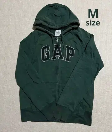 [ 구제 의류 ] GAP 집업 후드티 그린 아치 로고