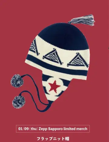 하루카미라이 Zepp 삿포로 한정판 니트 모자