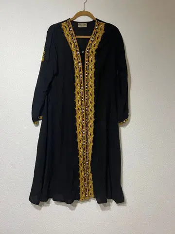 [ MALAIKA ] 블랙 롱 가디건 아바야풍