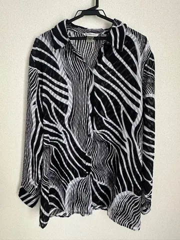 ALLISON DALEY 제브라 패턴 긴팔 셔츠 16