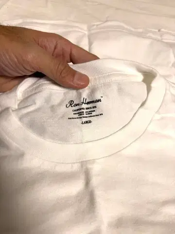 Ron Herman 화이트 T셔츠 LARGE