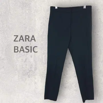 [ 자라 베이직 ] 캐주얼 팬츠 M 슬랙스 팬츠 센터 플리츠