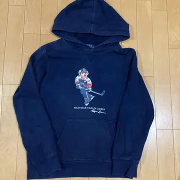 폴로 랄프 로렌 후드티 160 S사이즈 후디 후드 부착 폴로베어