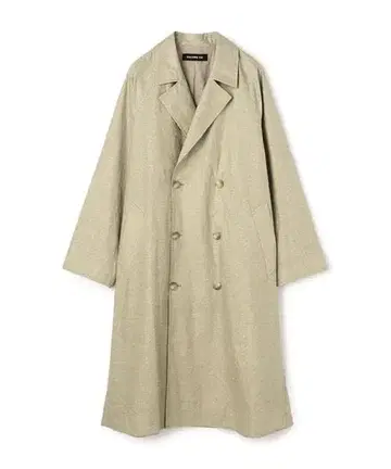 GALERIE VIE 친츠 린넨 오버 트렌치코트