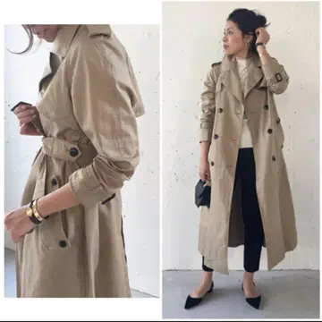 두지엠 클라세 FINX 갸바 롱 트렌치코트