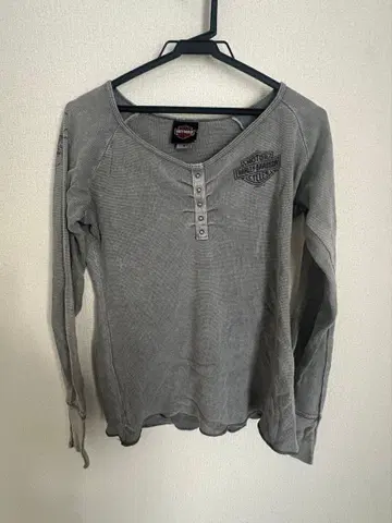 Harley-Davidson 그레이 서멀 긴팔 티셔츠