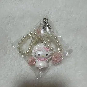 산리오 시크릿 스트랩 (화이트 프릴) 키티