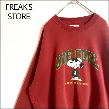 FREAK'S STORE 맨투맨 PEANUTS 빨간색 오버 사이즈