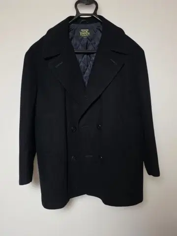 뉴요커 네이비 체스터 코트 버튼 더블